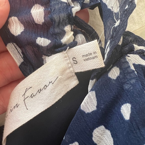 Navy polka dot mini dress - Picture 4 of 4